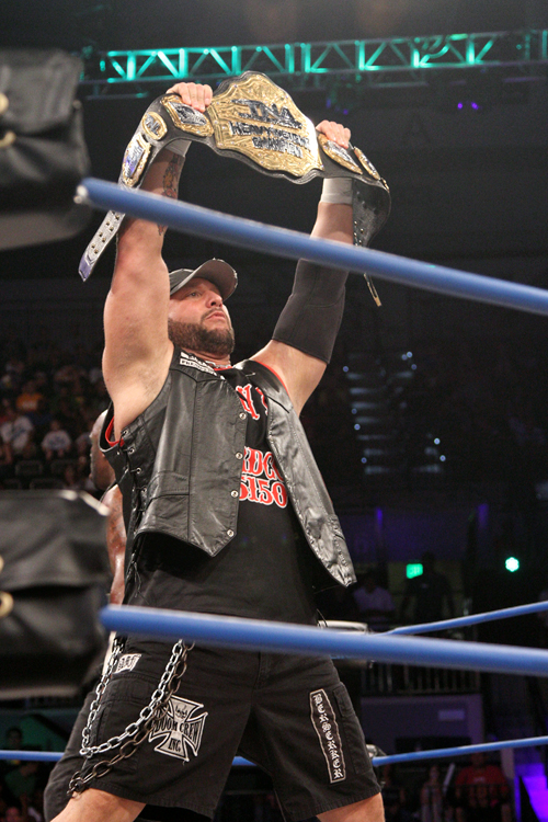 Bully Ray Holding the TNA Title